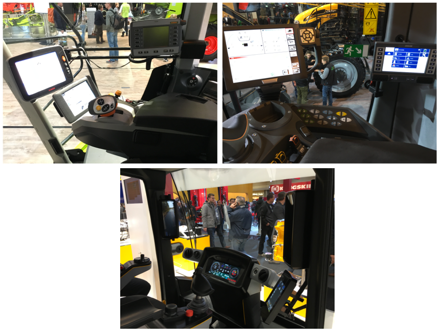 Three cabins with 2-4 display computers each.