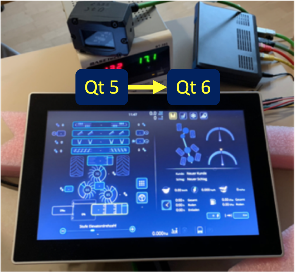Migrating the driver terminal of a sugar beet harvester from Qt 5 to Qt 6