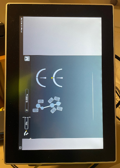 Portrait application shown on landscape monitor with default Weston configuration