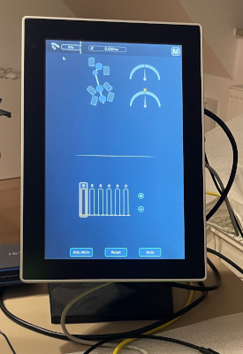 Application on monitor in portait orientation powered by Verdin i.MX8M Mini.